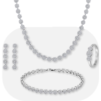 ست زیورآلات نقره زنانه