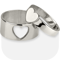 ست انگشتر زنانه و مردانه