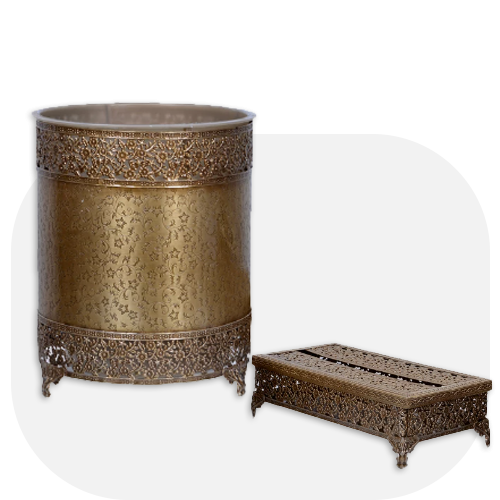 ست سطل و جای دستمال