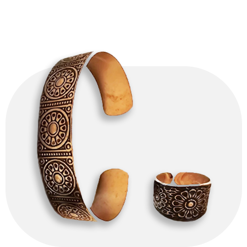 ست زیورآلات دست‌ساز مردانه