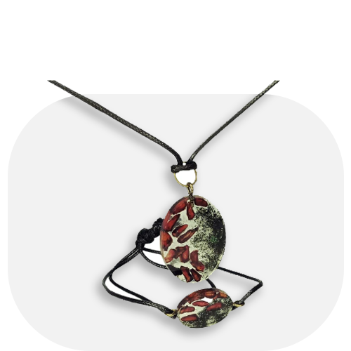 نیم ست زیورآلات دست‌ساز زنانه